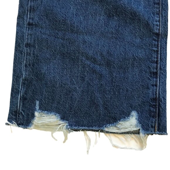 Frame Relaxed Straight Jeans Womens 32 Blue Beluga Modern Chew High Rise Denim - Picture 12 of 15